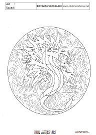 Mandala boyama sayfaları